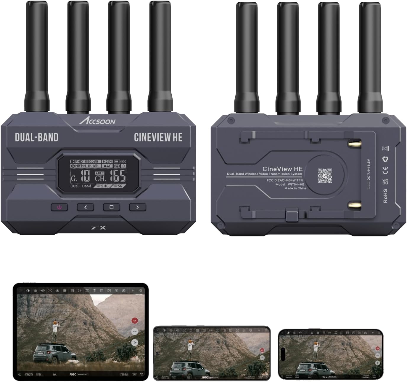 Accsoon CineView HE Wireless Video Transmission System