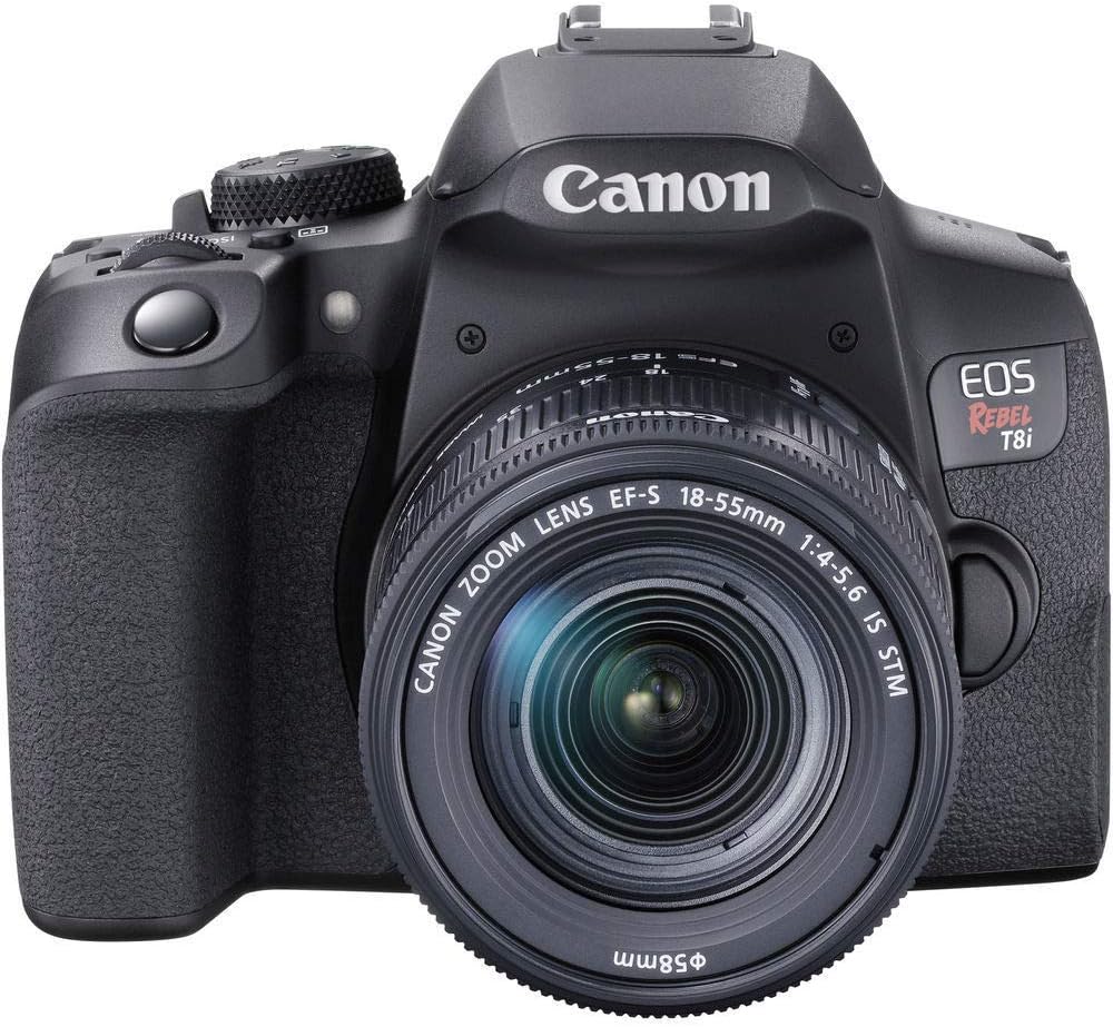 Canon EOS Rebel T8i EF-S 18-55mm IS STM Lens Kit Black