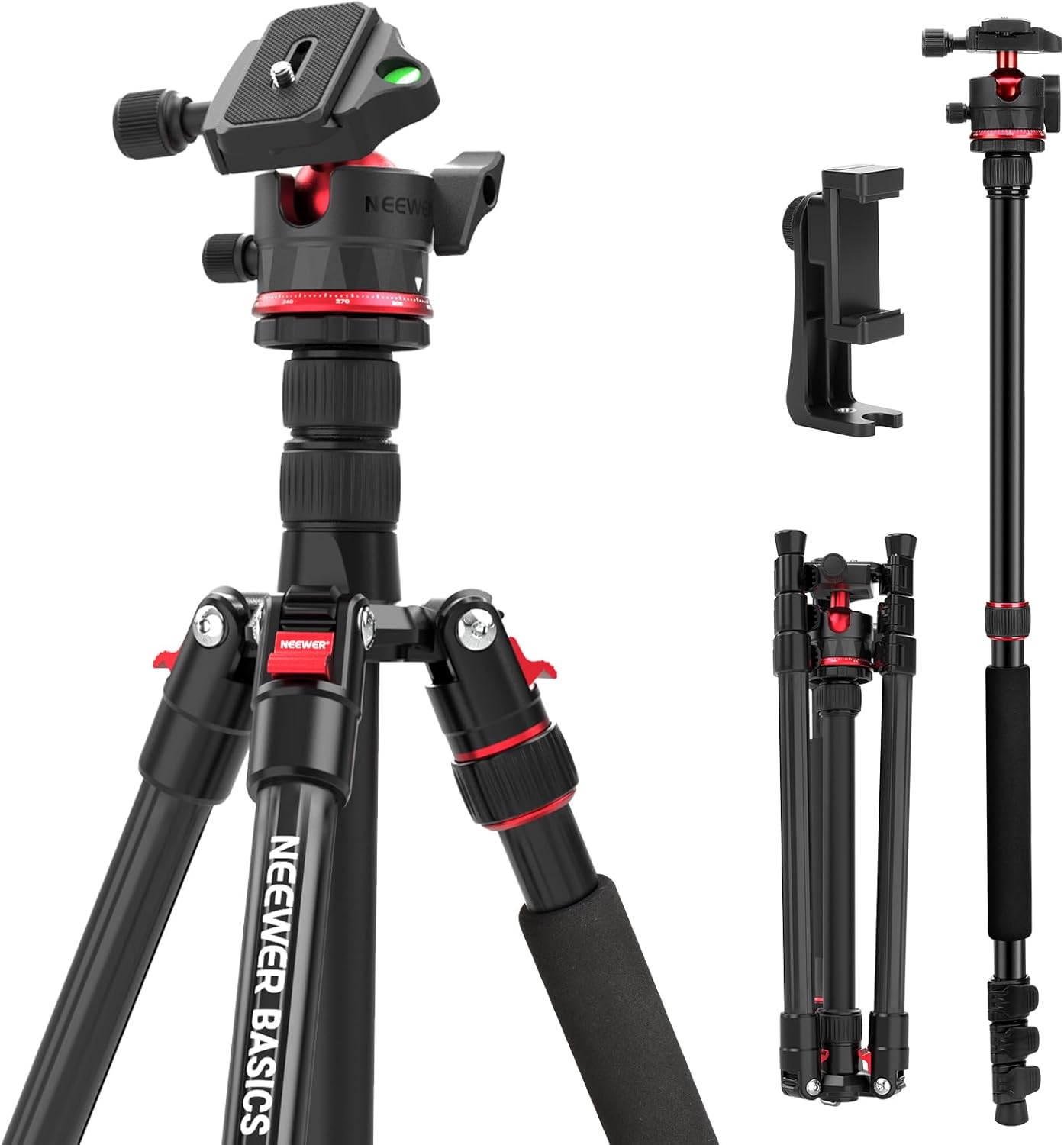 NEEWER Basics 72" Travel Tripod Monopod TP14B