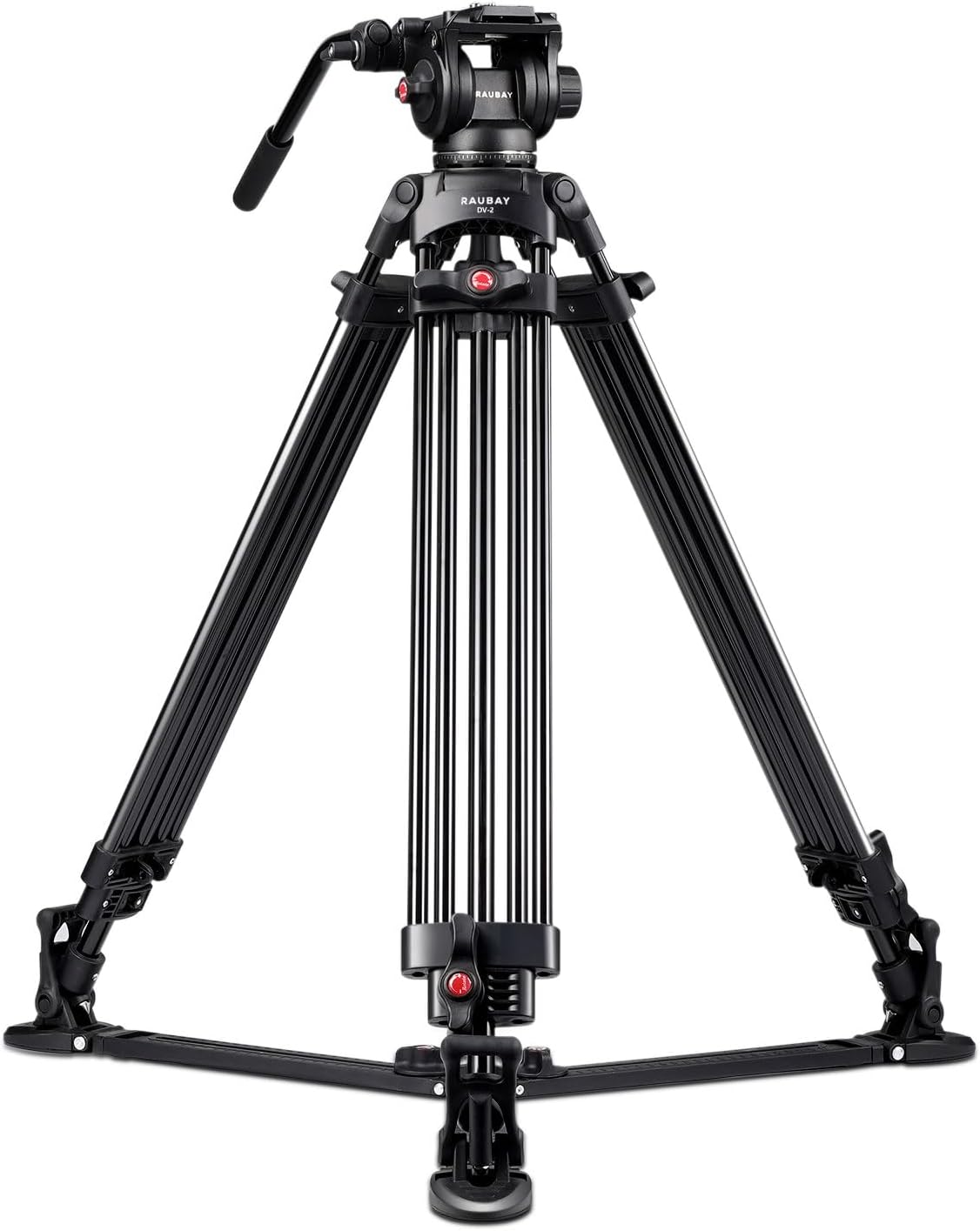 RAUBAY DV-2 Professional Fluid Head Video Tripod System