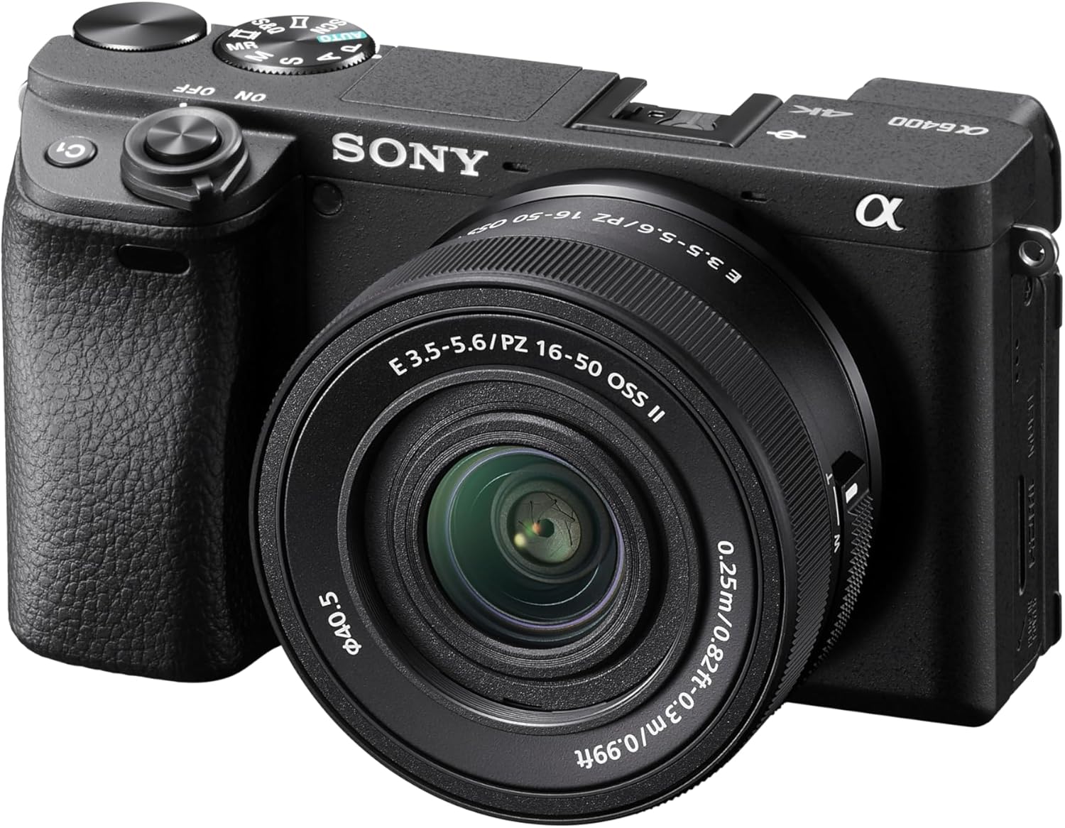 Sony Alpha A6400 APS-C Mirrorless Camera with 16-50mm Lens Kit